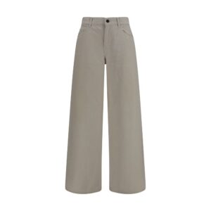 The Row Beige Cotton Relaxed Fit Jeans