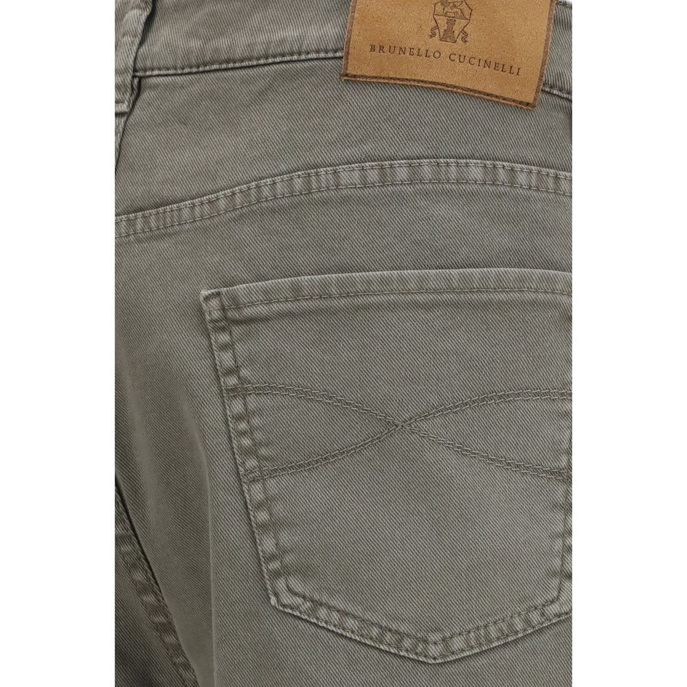 Brunello Cucinelli Bicolor Cotton Jeans Denim - immagine 3