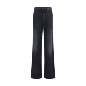 Gucci Black Cotton Straight-Leg Jeans