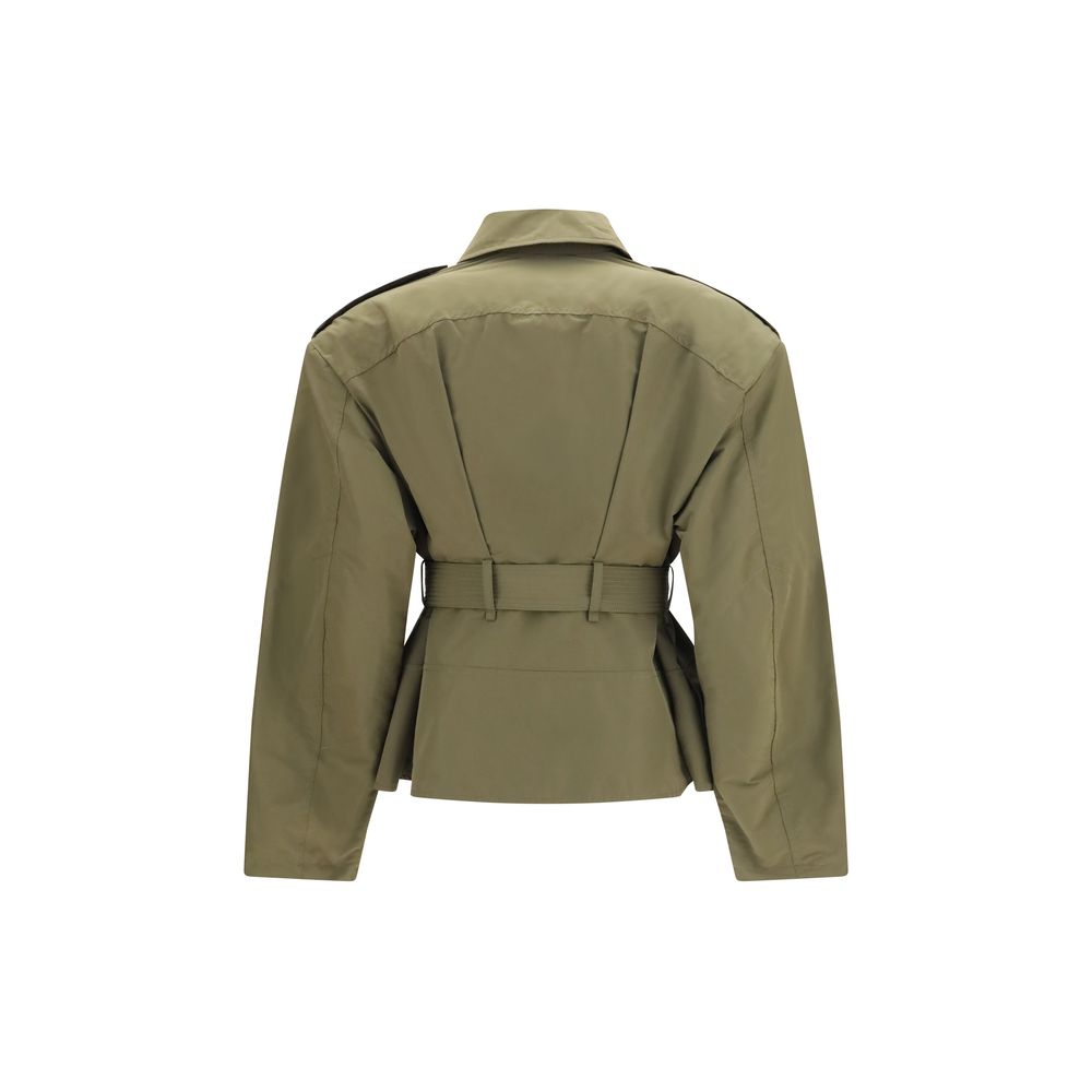 Alexander McQueen Bicolor Cotton Full-Length Jacket - immagine 2