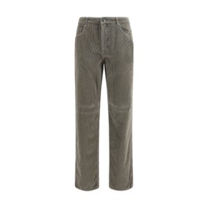 Brunello Cucinelli Bicolor Cotton Casual Pants
