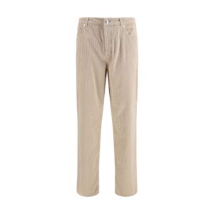Brunello Cucinelli Beige Cotton Casual Pants