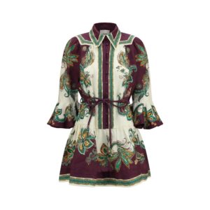 Alemais Multicolor Linen Casual Dress