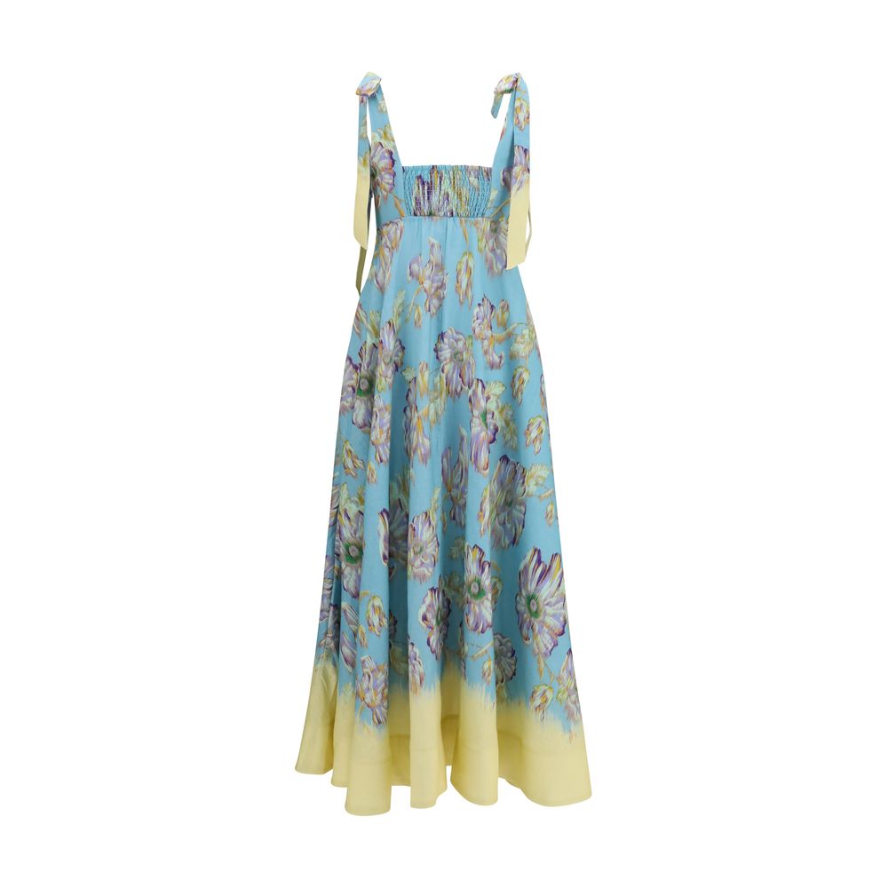 Alemais Multicolor Linen Casual Dress - immagine 2