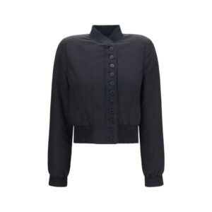 Alexander McQueen Black Polyester Bomber