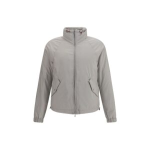 Brunello Cucinelli Gray Polyester Shell Jacket