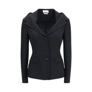Alexander McQueen Black Wool Oves Aries Full-Length Jacket