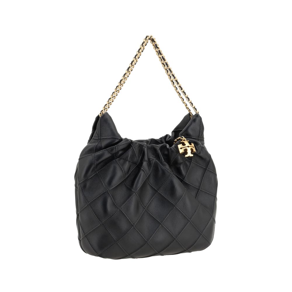 Tory Burch Black Calf Leather Bos Taurus Shoulder Bag - immagine 2