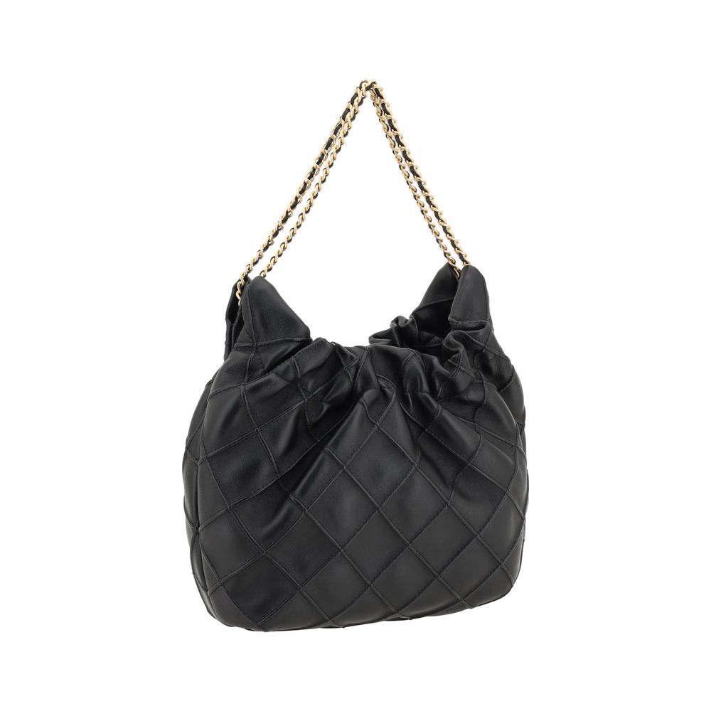 Tory Burch Black Calf Leather Bos Taurus Shoulder Bag - immagine 3