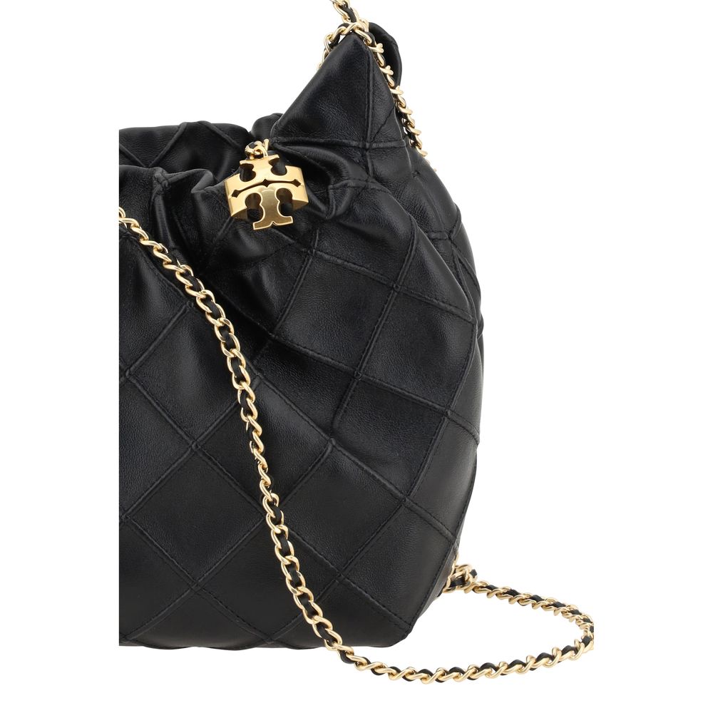 Tory Burch Black Calf Leather Bos Taurus Shoulder Bag - immagine 4
