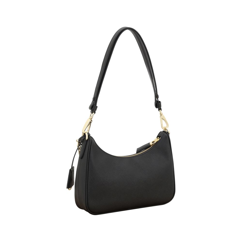 Prada Black Calf Leather Bos Taurus Shoulder Bag - immagine 3