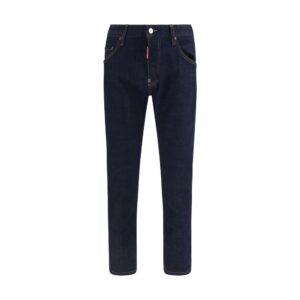 Dsquared² Blue Cotton Slim Fit Jeans