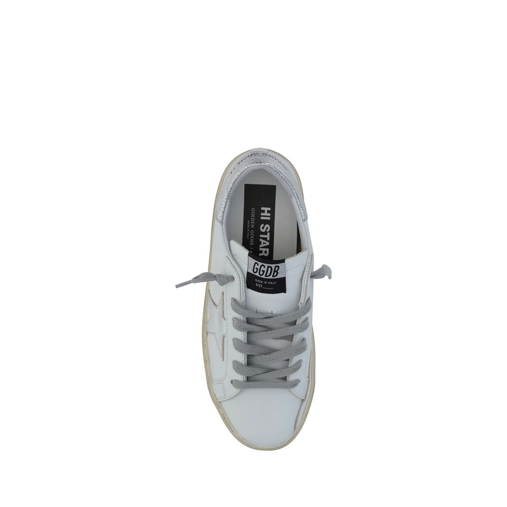 Golden Goose White Calf Leather Bos Taurus Low Top Sneakers - immagine 4