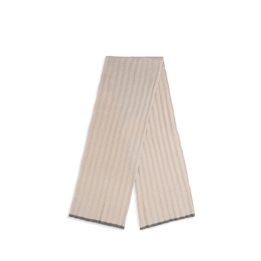 Brunello Cucinelli Beige Cashmere Scarf - immagine 2