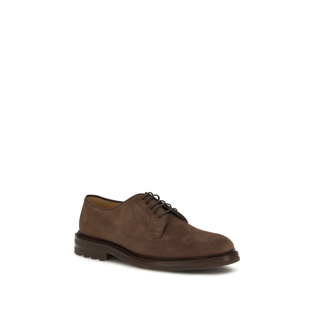 Brunello Cucinelli Brown Calf Leather Bos Taurus Oxfords And Derbies - immagine 2