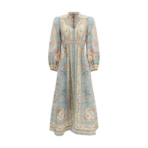 Zimmermann Multicolor Linen Casual Dress