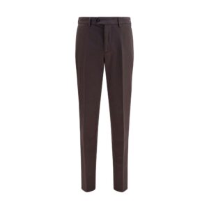 Brunello Cucinelli Brown Cotton Casual Pants