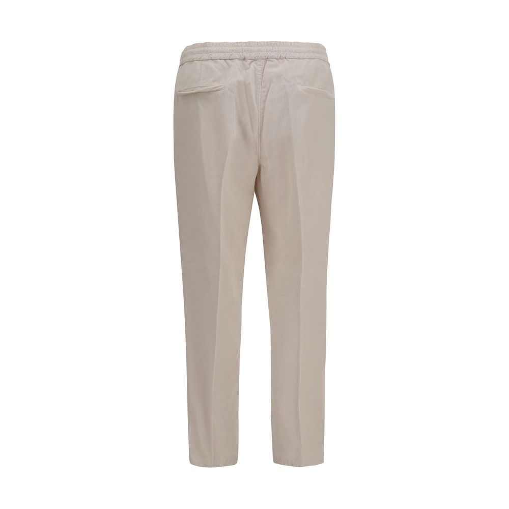 Brunello Cucinelli Beige Cotton Casual Pants - immagine 2