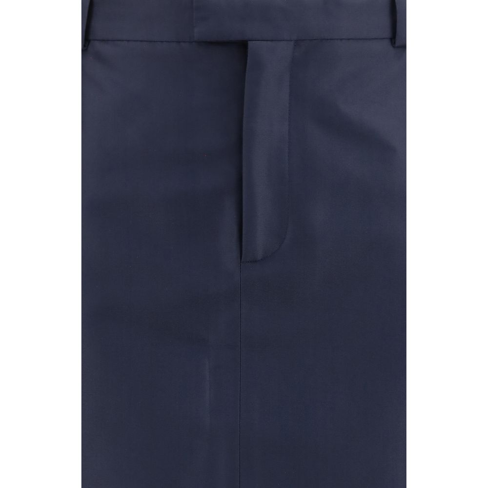 Gucci Blue Silk Skirt - immagine 3