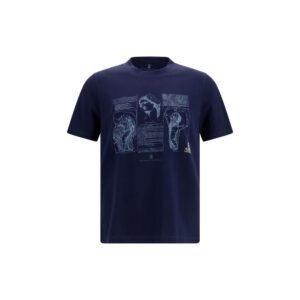 Brunello Cucinelli Blue Cotton T-Shirt