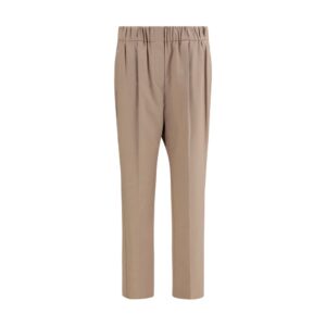 Brunello Cucinelli Beige Cotton Casual Pants