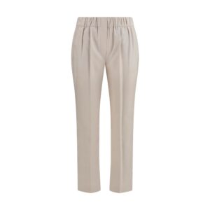 Brunello Cucinelli Beige Cotton Casual Pants