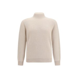 Brunello Cucinelli Beige Cashmere Turtleneck