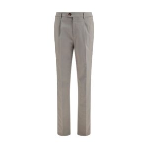 Brunello Cucinelli Bicolor Cotton Chino Pants