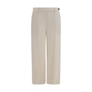 Brunello Cucinelli Beige Viscose Casual Pants