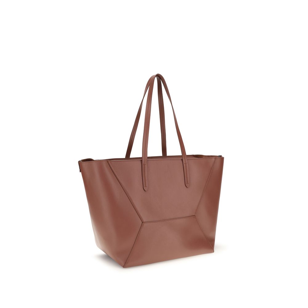 Brunello Cucinelli Multicolor Calf Leather Bos Taurus Shoulder Bag - immagine 2
