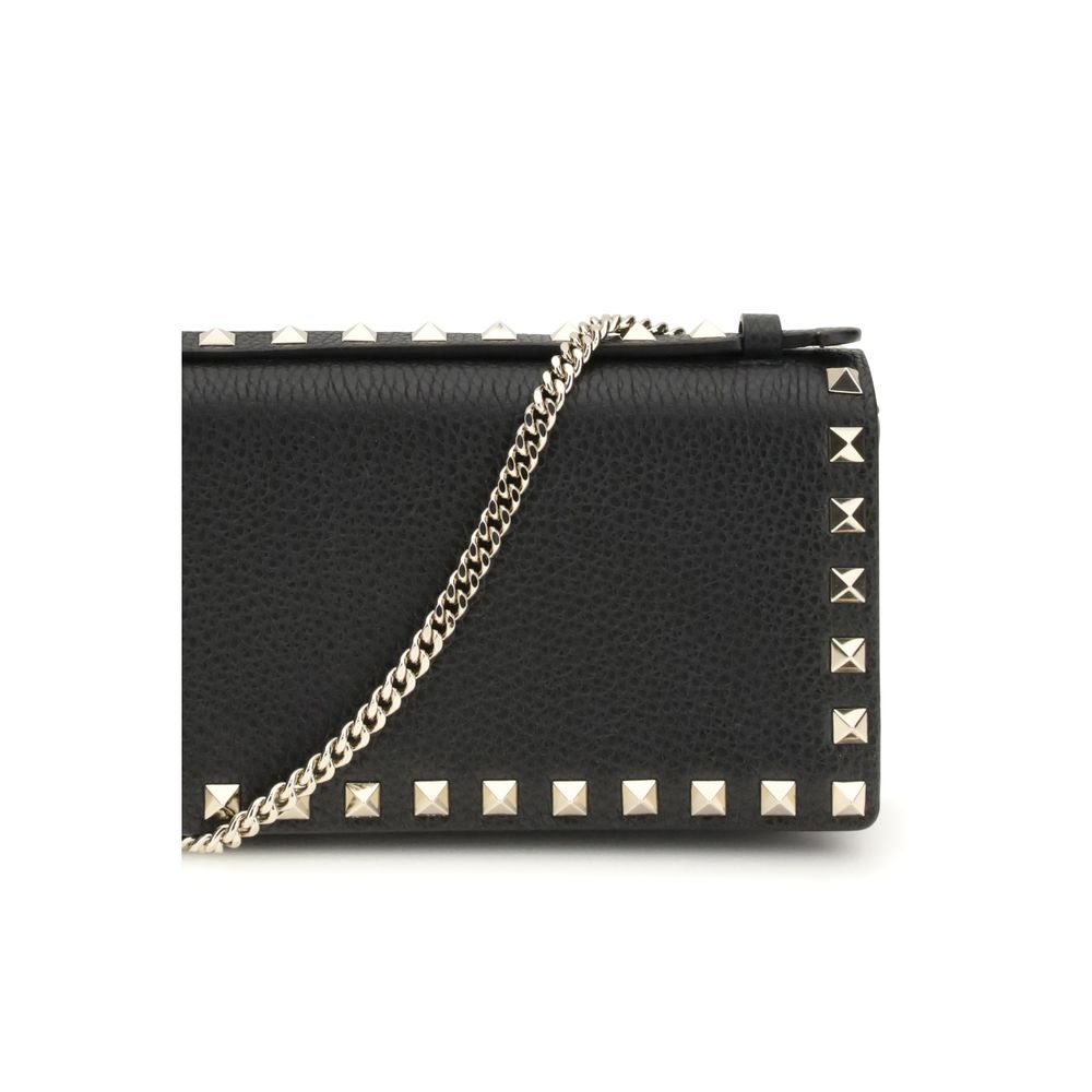Valentino Garavani Black Calf Leather Bos Taurus Wallet - immagine 4