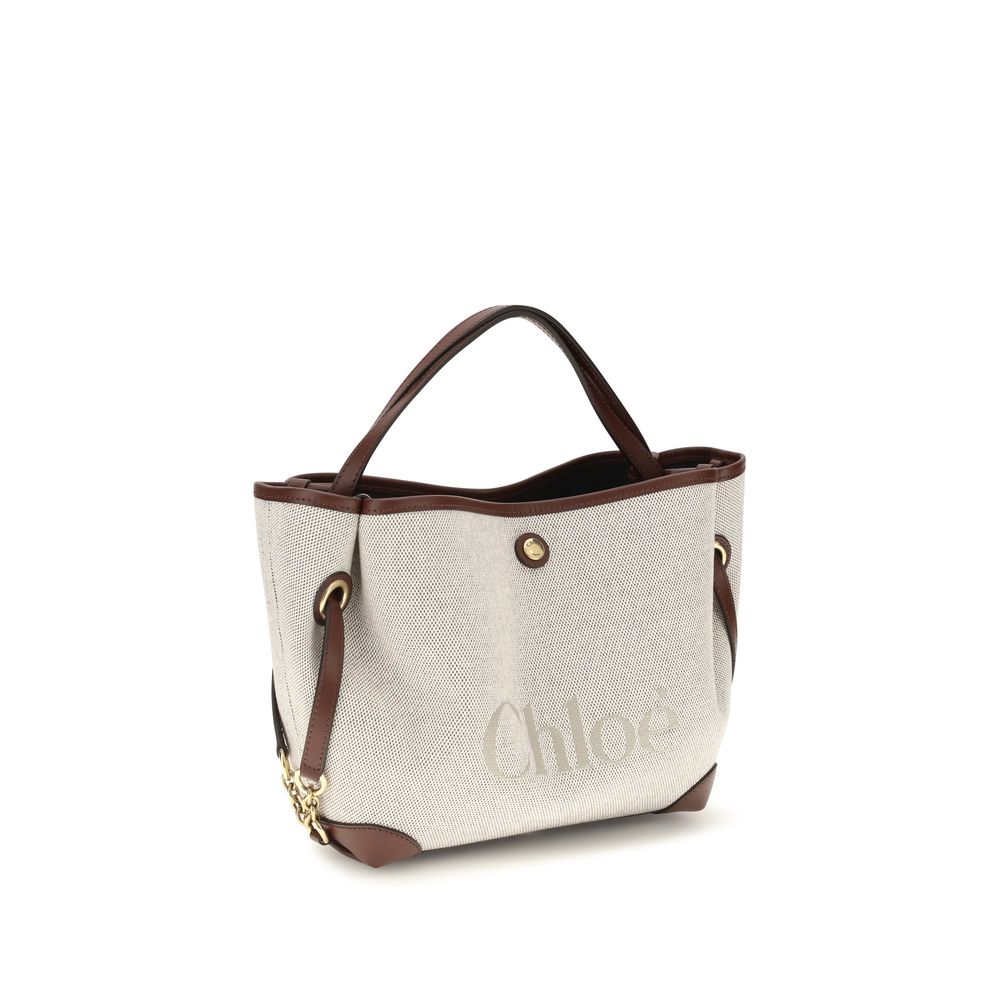 Chloé Beige Fabric Handbag - immagine 2