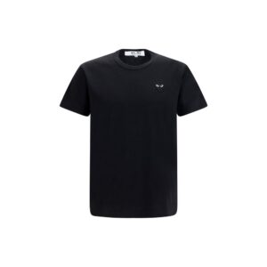 Comme Des Garçons Play Black Cotton T-Shirt