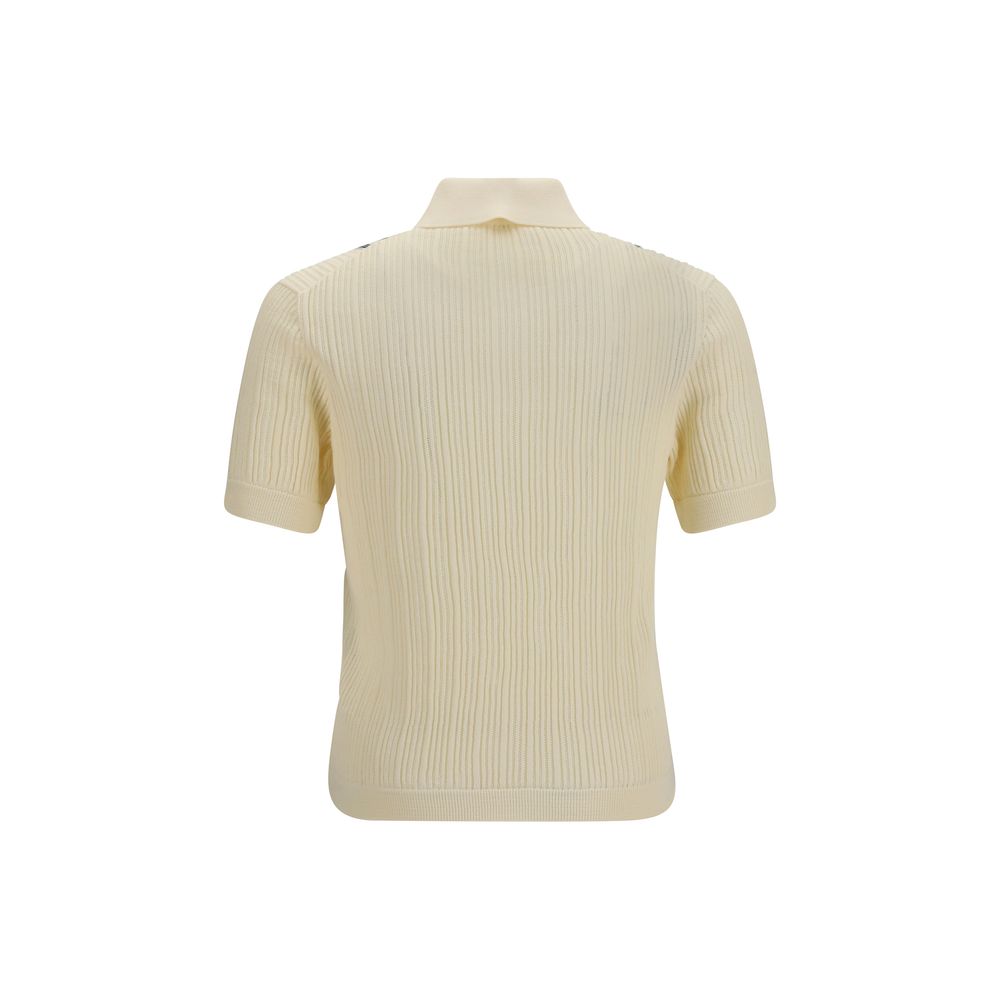 Versace Beige Cotton Polo Shirt - immagine 2