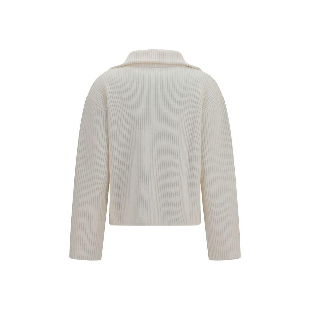 Courrèges White Wool Oves Aries Sweatshirt - immagine 2