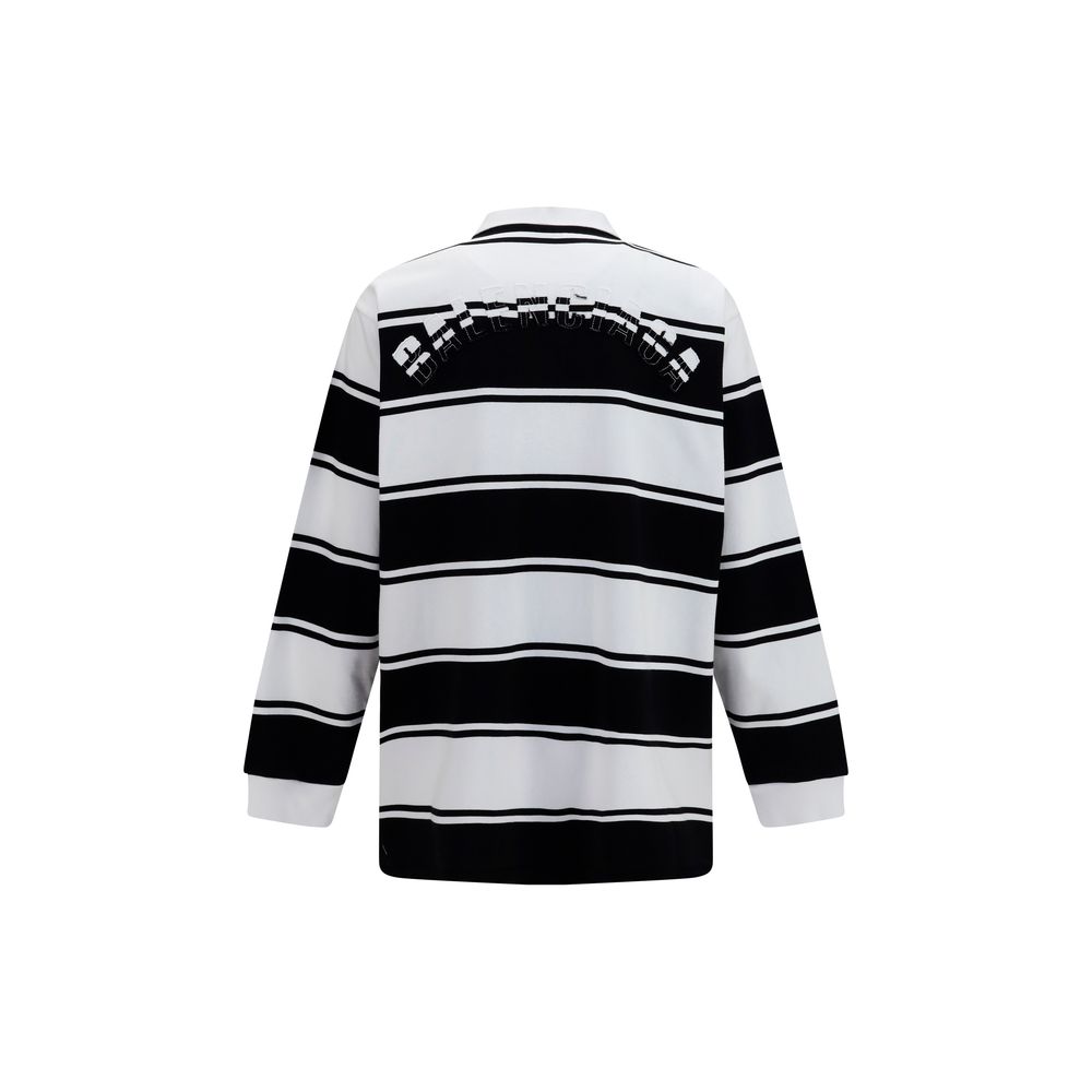 Balenciaga White Cotton Polo Shirt - immagine 2