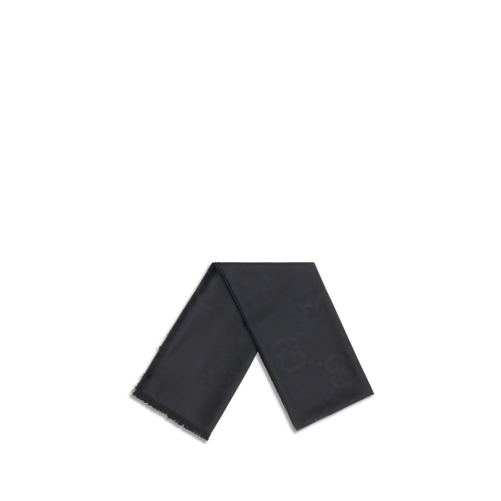 Gucci Black Wool Oves Aries Scarf - immagine 2