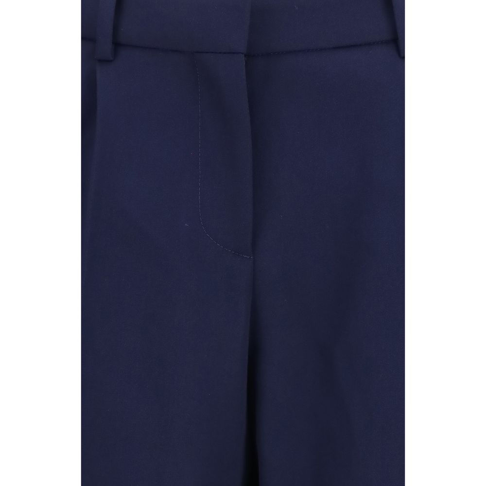 Balenciaga Blue Wool Oves Aries Pants - immagine 3