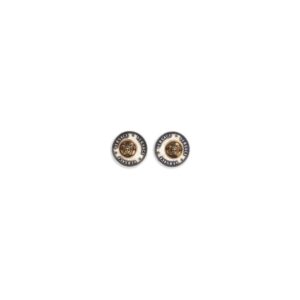 Versace Gray Brass Earrings