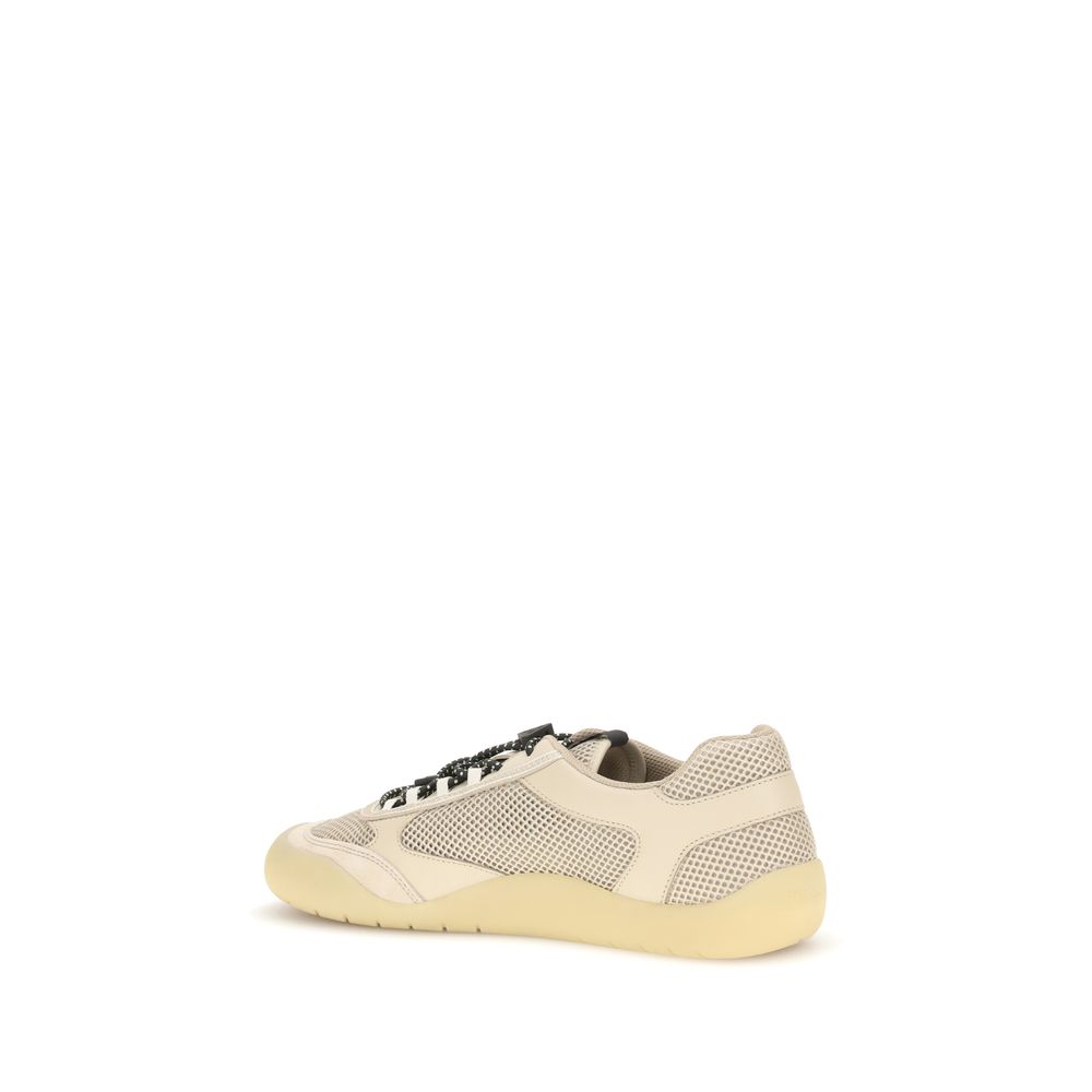 Prada Beige Polyester Athletic Sneakers - immagine 3