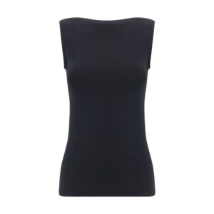 Wolford Black Modal Sleeveles T-Shirt