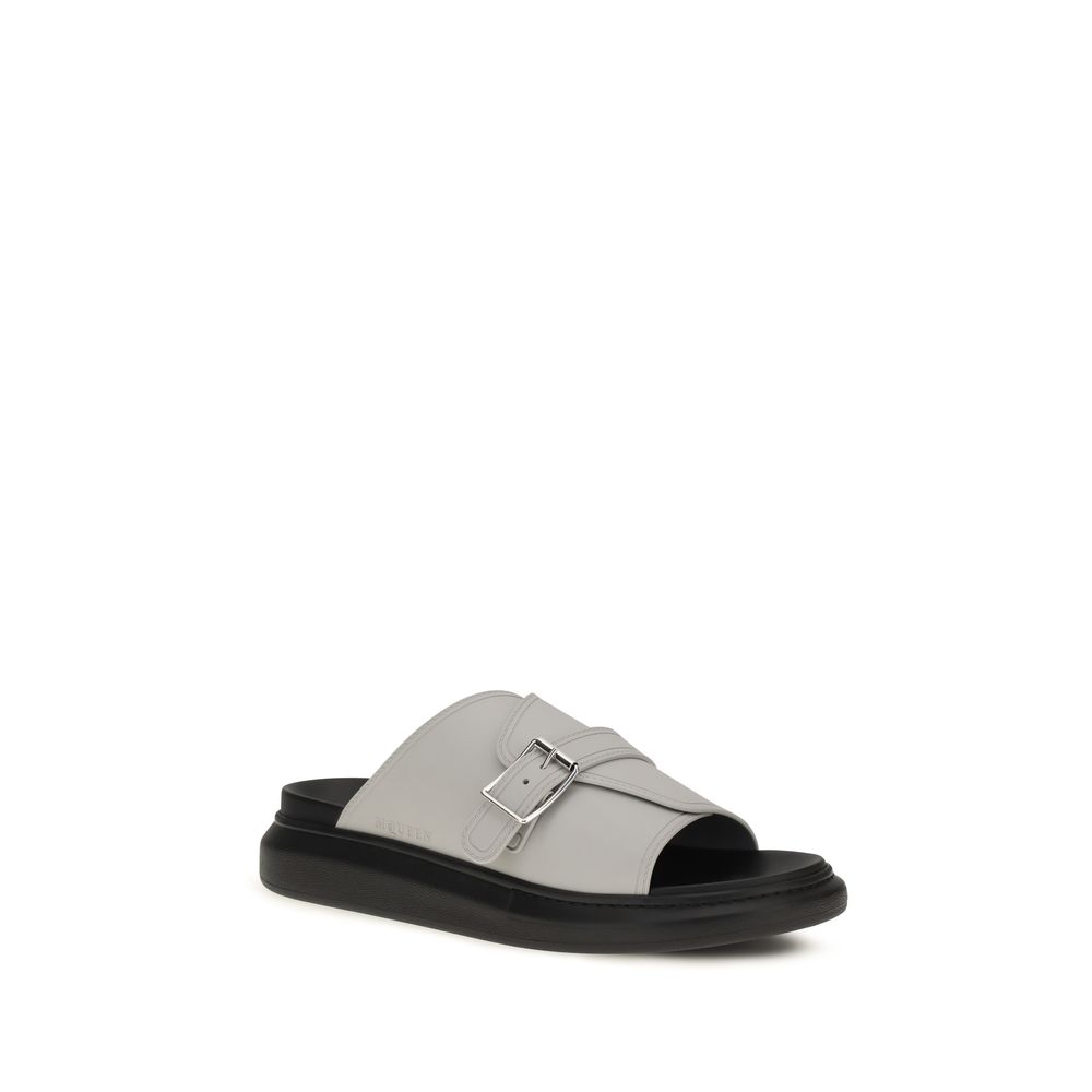 Alexander McQueen Gray Polyurethane Platform Sandals - immagine 2