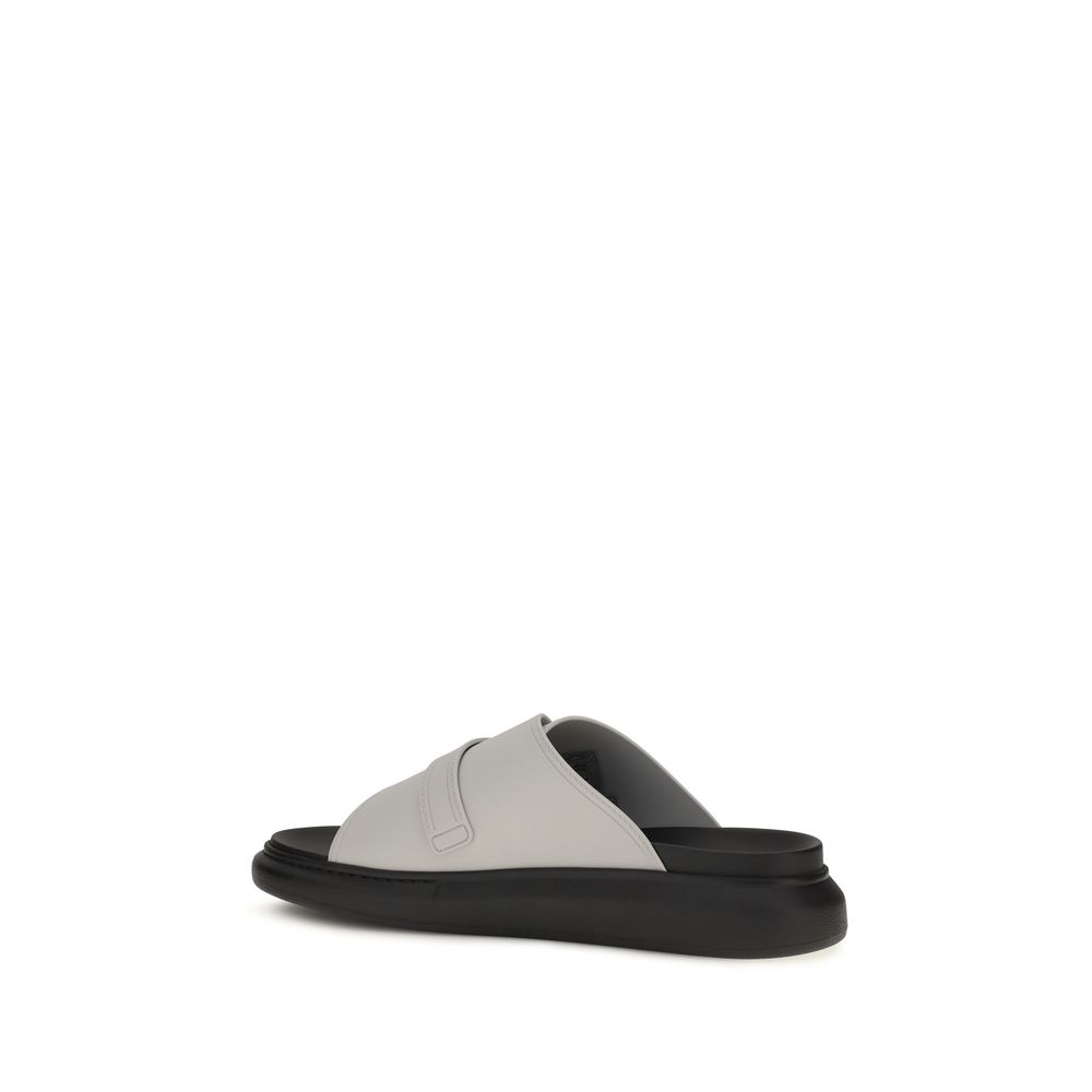 Alexander McQueen Gray Polyurethane Platform Sandals - immagine 3