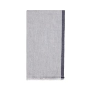 Brunello Cucinelli Gray Cashmere Scarf