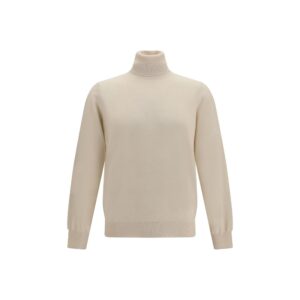 Brunello Cucinelli Beige Cashmere Turtleneck