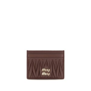 Miu Miu Bordeaux Lamb Ovis Aries Aries Wallet