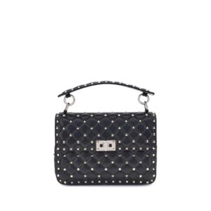 Valentino Garavani Black Lamb Ovis Aries Aries Handbag