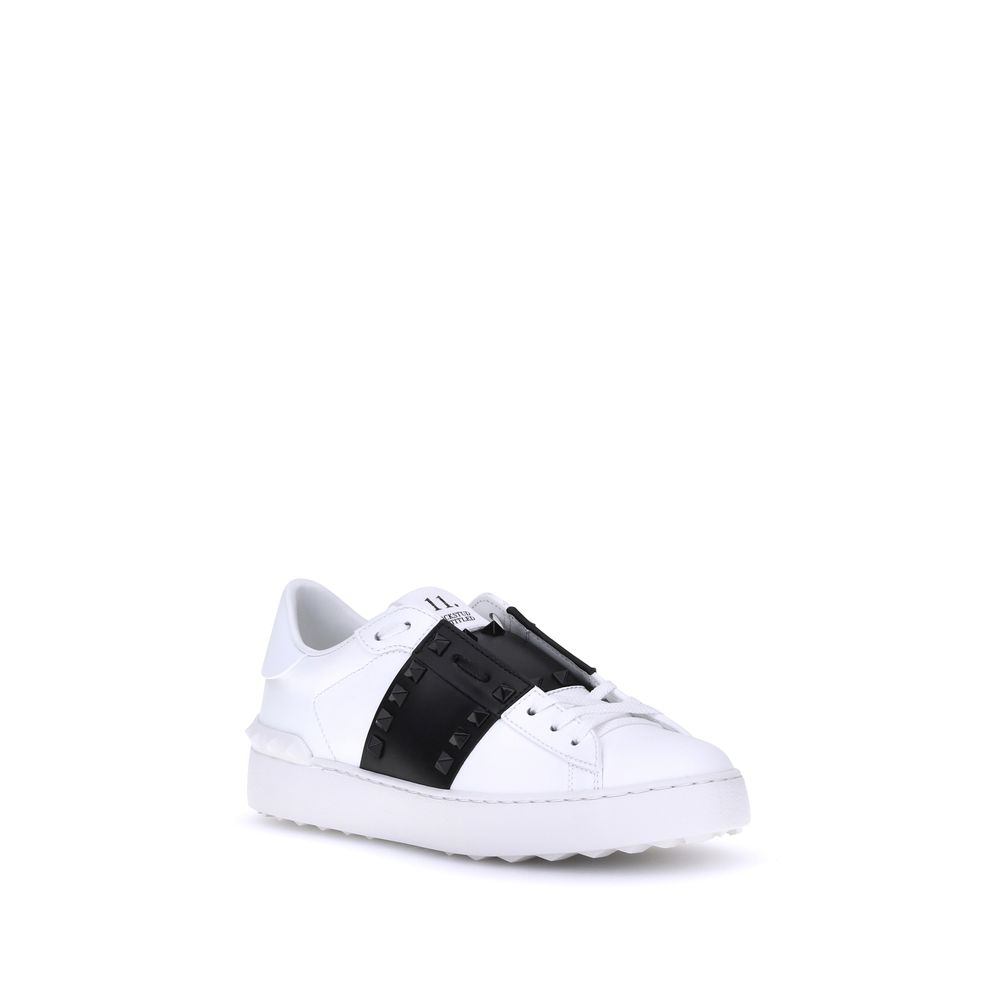 Valentino Garavani White Calf Leather Bos Taurus Low Top Sneakers - immagine 2