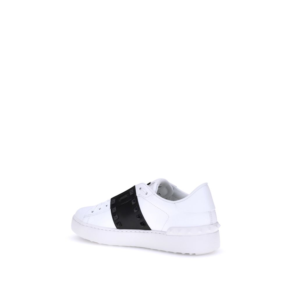 Valentino Garavani White Calf Leather Bos Taurus Low Top Sneakers - immagine 3