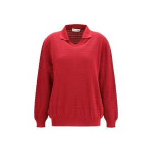 Miu Miu Bordeaux Cotton Sweatshirt
